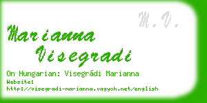 marianna visegradi business card