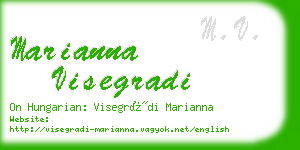 marianna visegradi business card